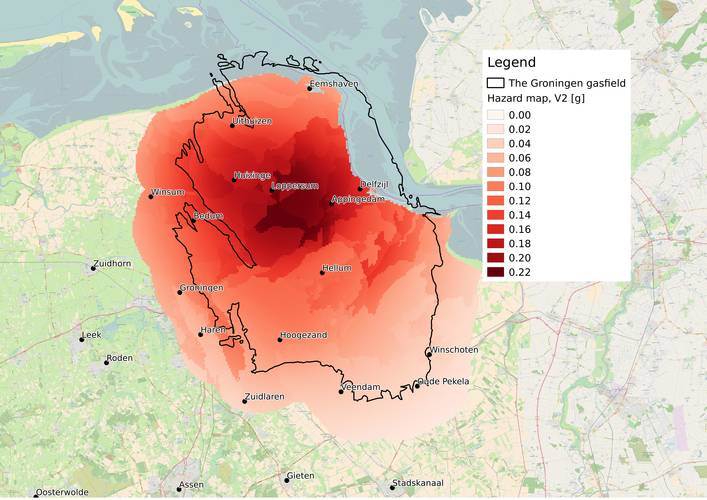 aardbevingsgebied groningen kaart Reactie publicatie seismische 'hazardkaart' KNMI | Nieuwsbericht 